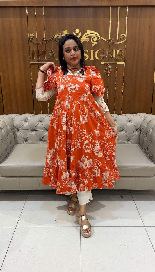 COTTON LONG FROCKS - IHA 25054