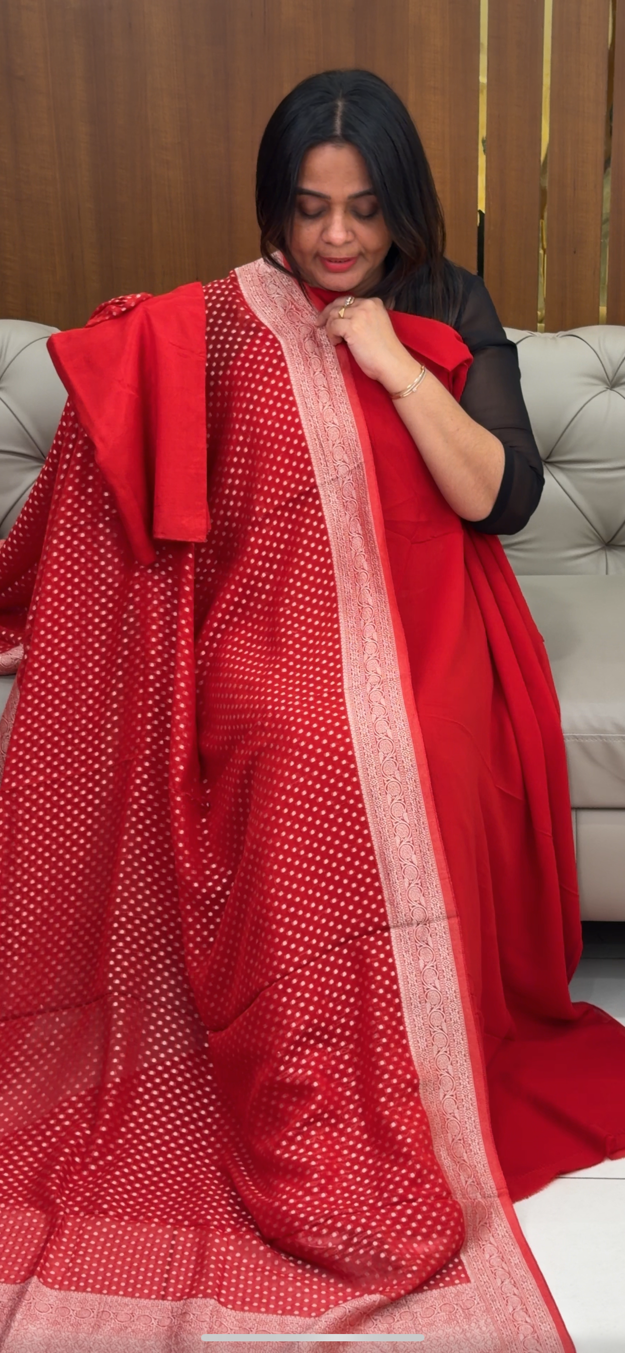 VISCOSE GEORGETTE UNSTITCHED SALWAR SUITS - IHA 29121