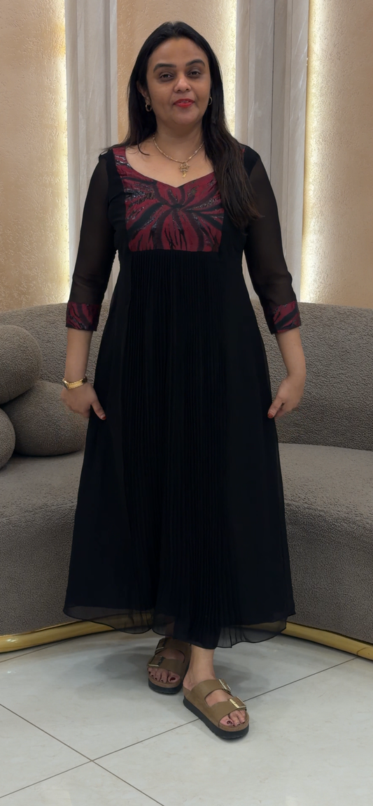 IHA'S IN-HOUSE GEORGETTE ALINE TOPS - IHA 32480