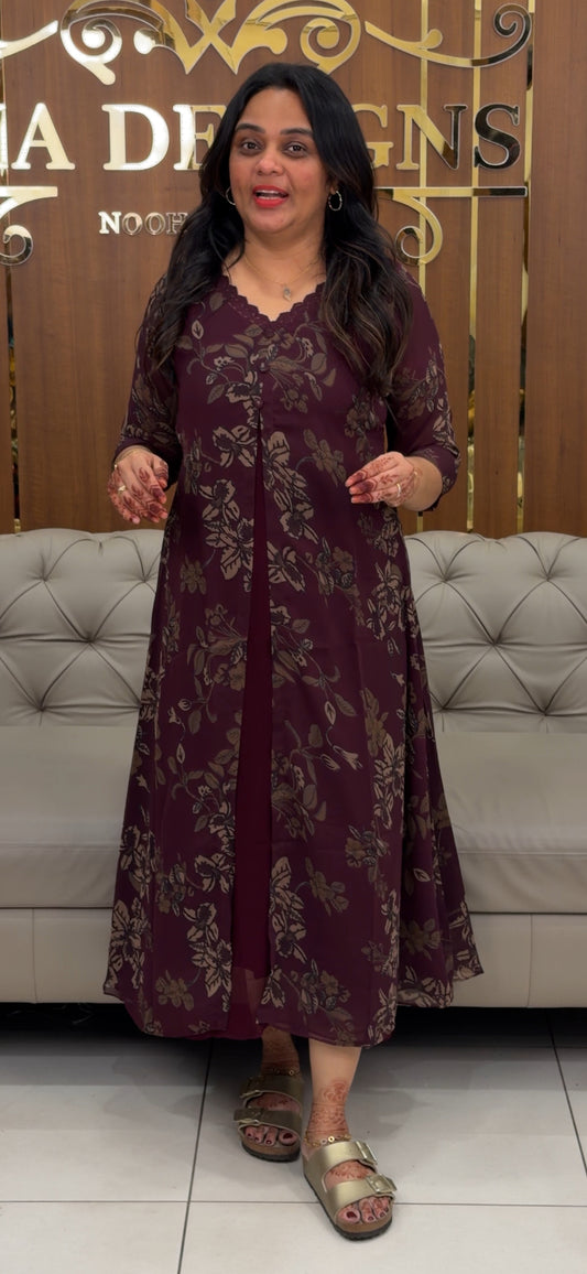 IHA'S IN-HOUSE PRINTED ALINE TOPS - IHA 30028