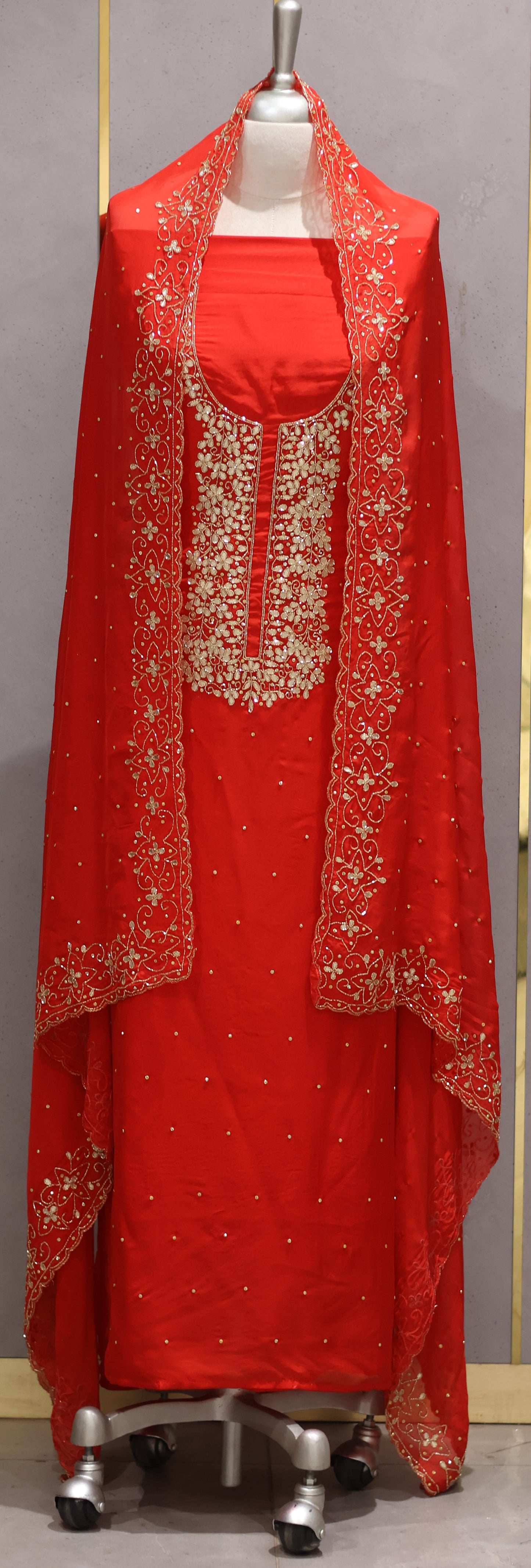 PARTY WEAR UNSTICHED SALWAR SUITS - IHA 26787