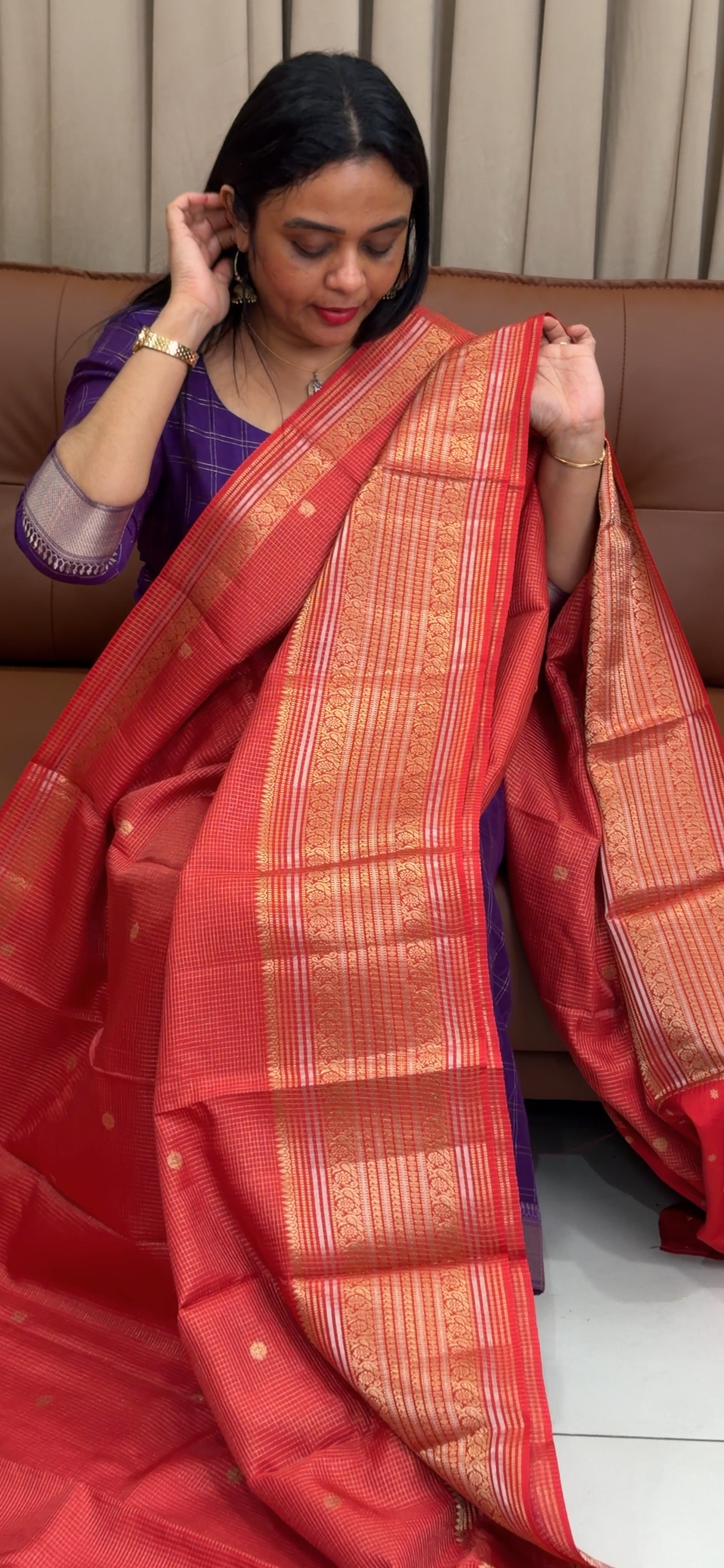 SEMI BANARASI SAREES -  IHA 33869