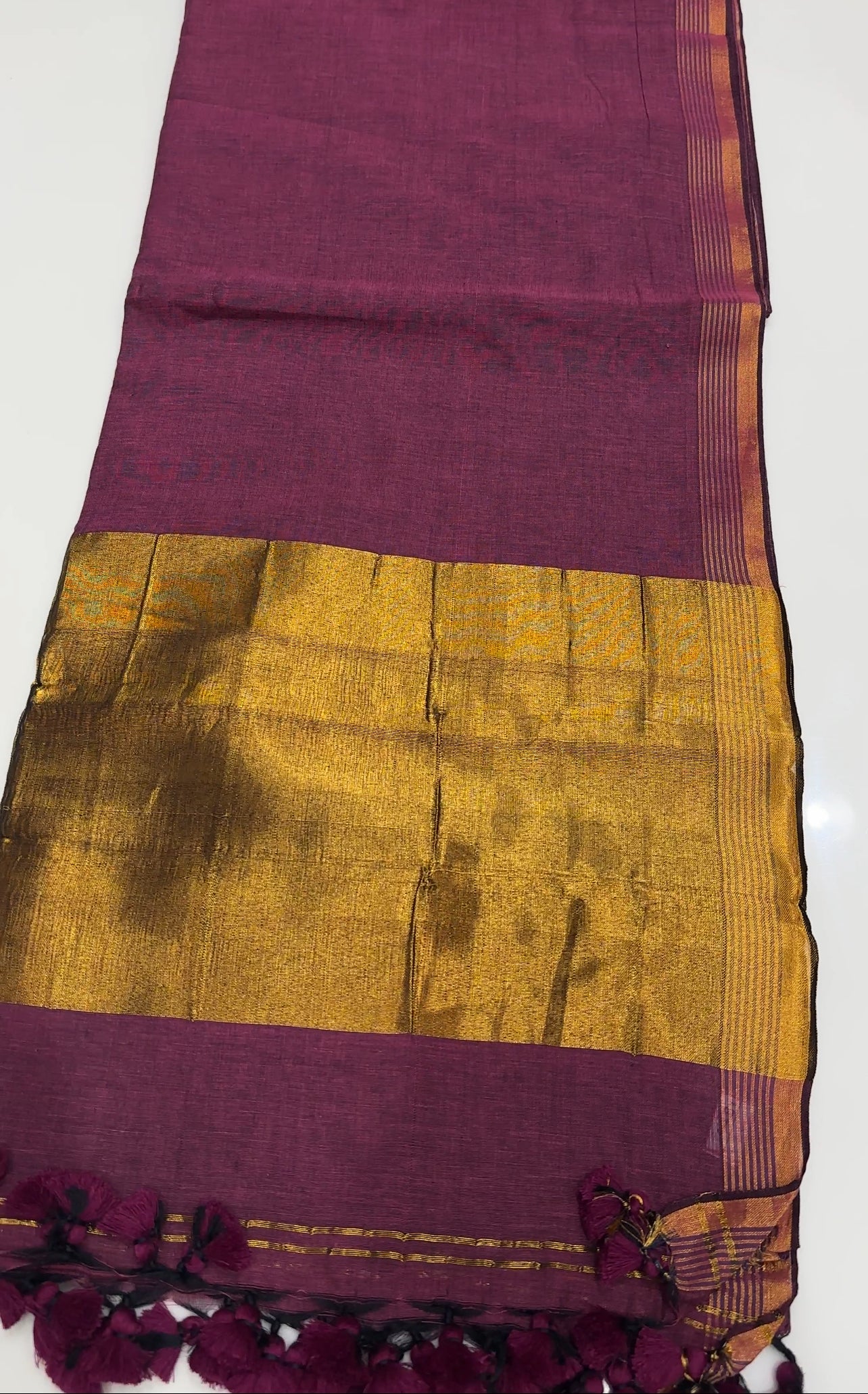 KHADDI COTTON SAREE - IHA 16220