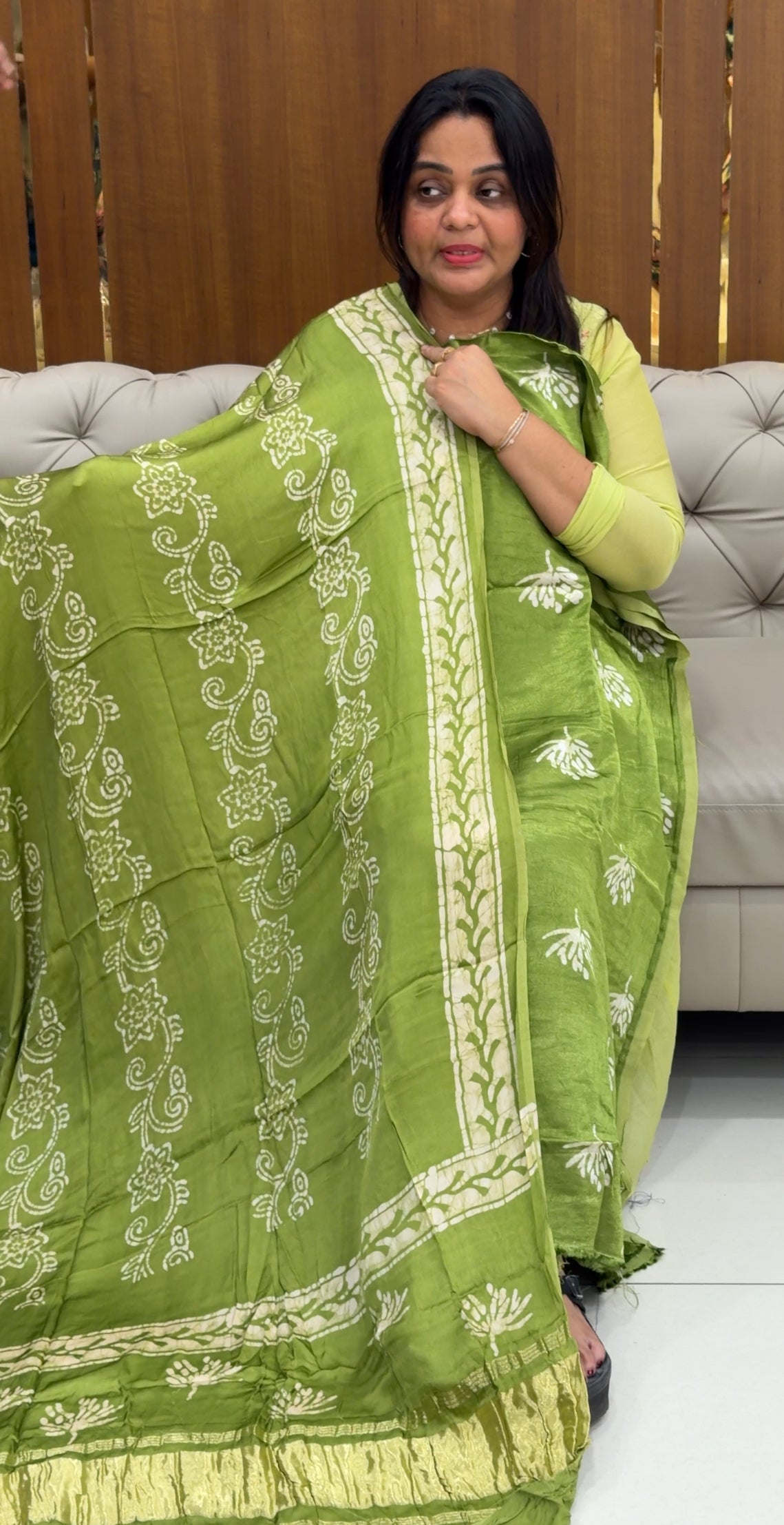 GAJJI SILK UNSTITCHED SALWAR SUITS - IHA 28756