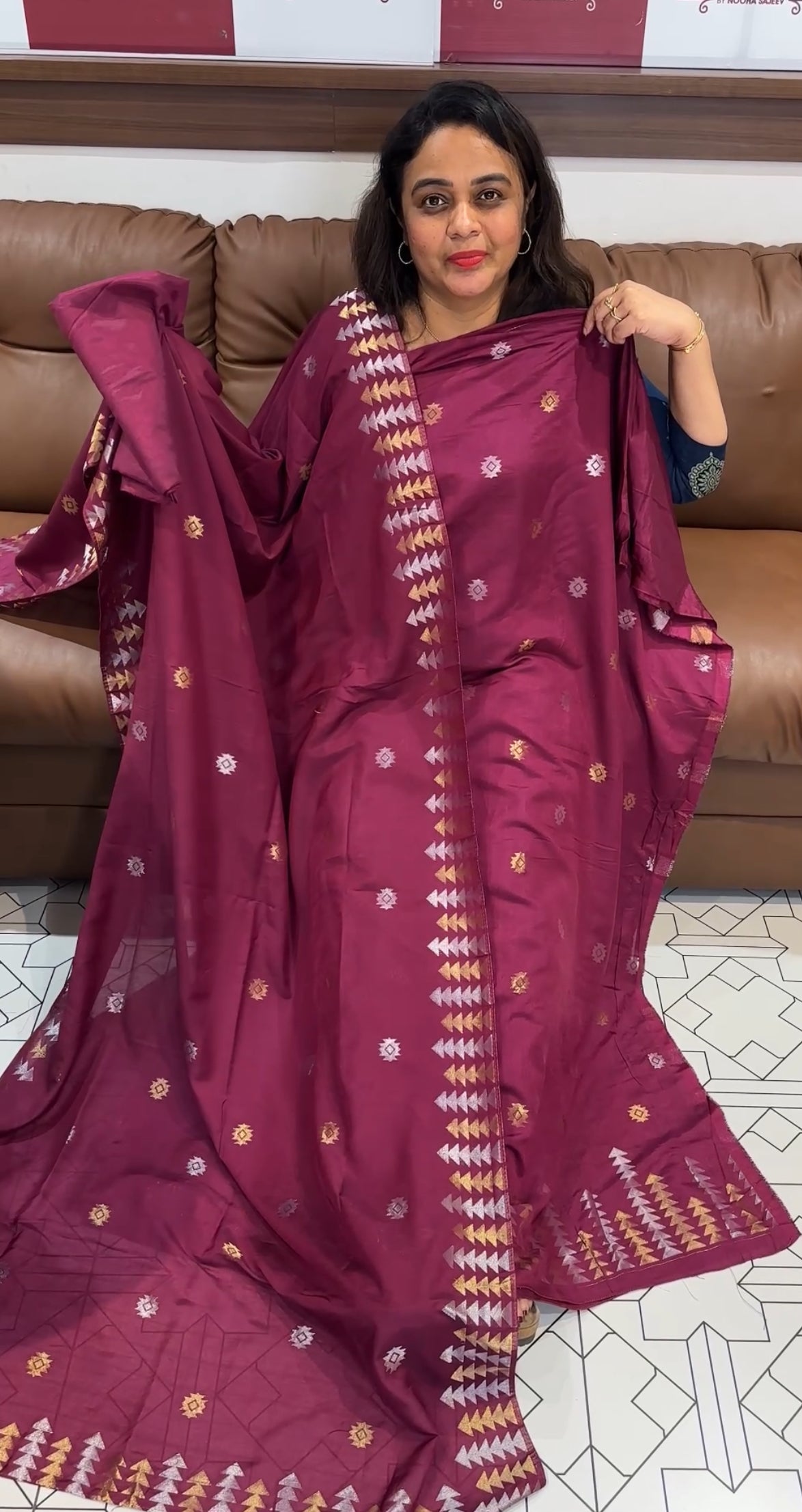 SEMI BANARASI UNSTITCHED SALWAR SUITS - IHA 26253