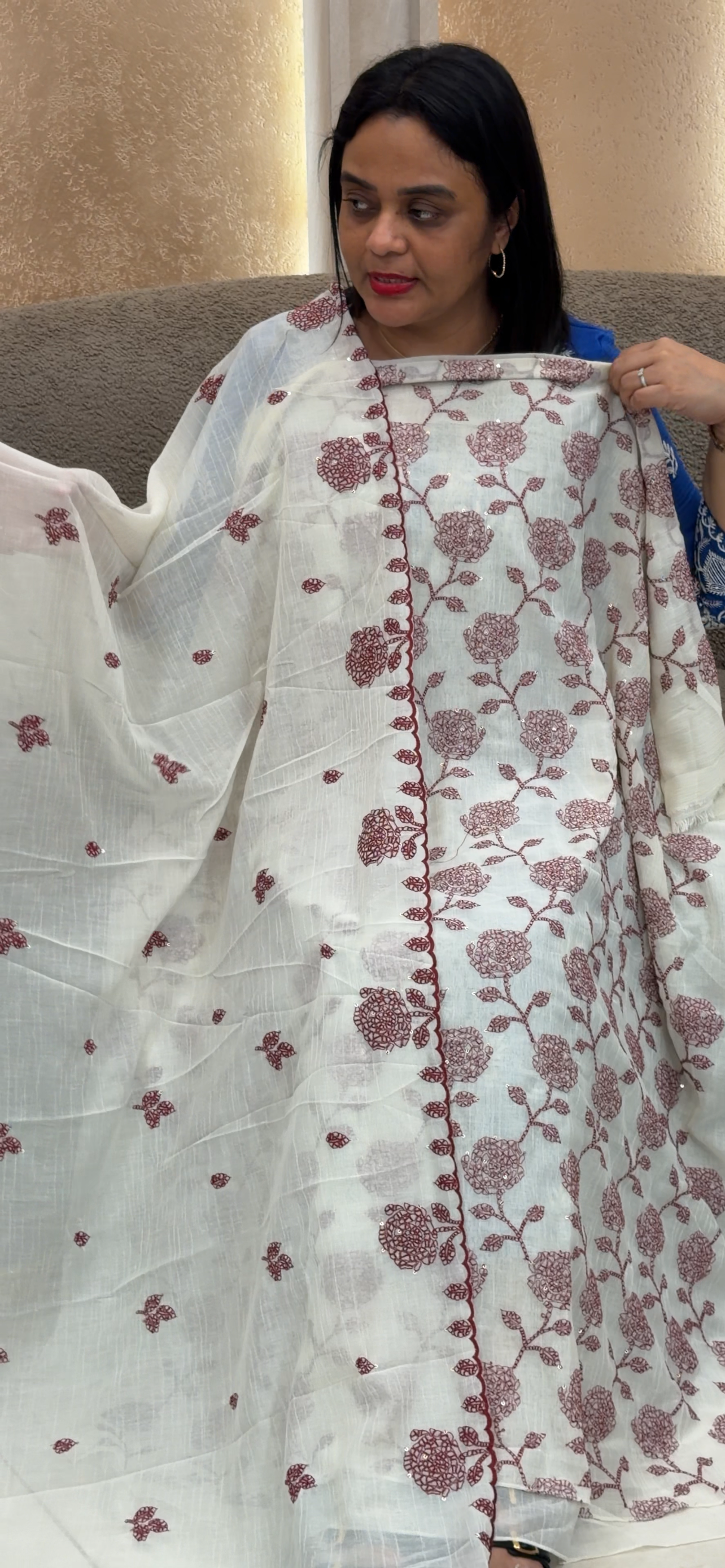MUL CRUSHED UNSTITCHED SALWRA SUITS - IHA 34368