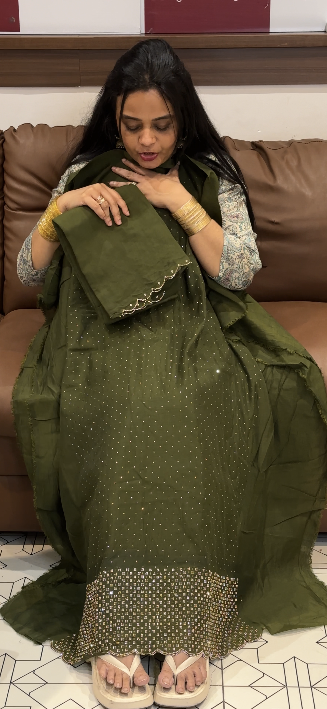 OFFER SALES UNSTITCHED SALWAR SUITS - IHA 34979