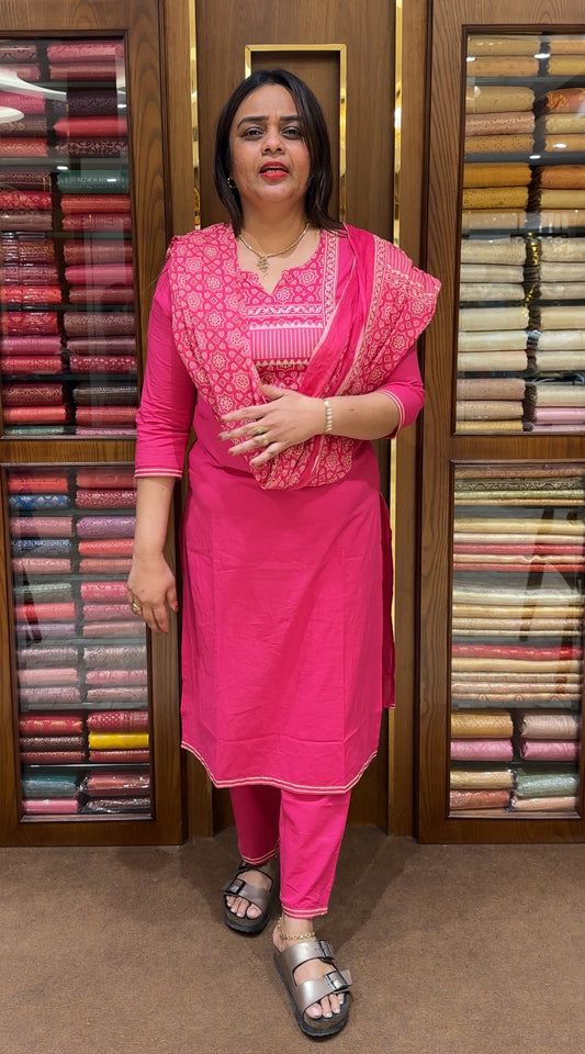 READY TO WEAR TOP, BOTTOM AND DUPATTA - IHA 22316