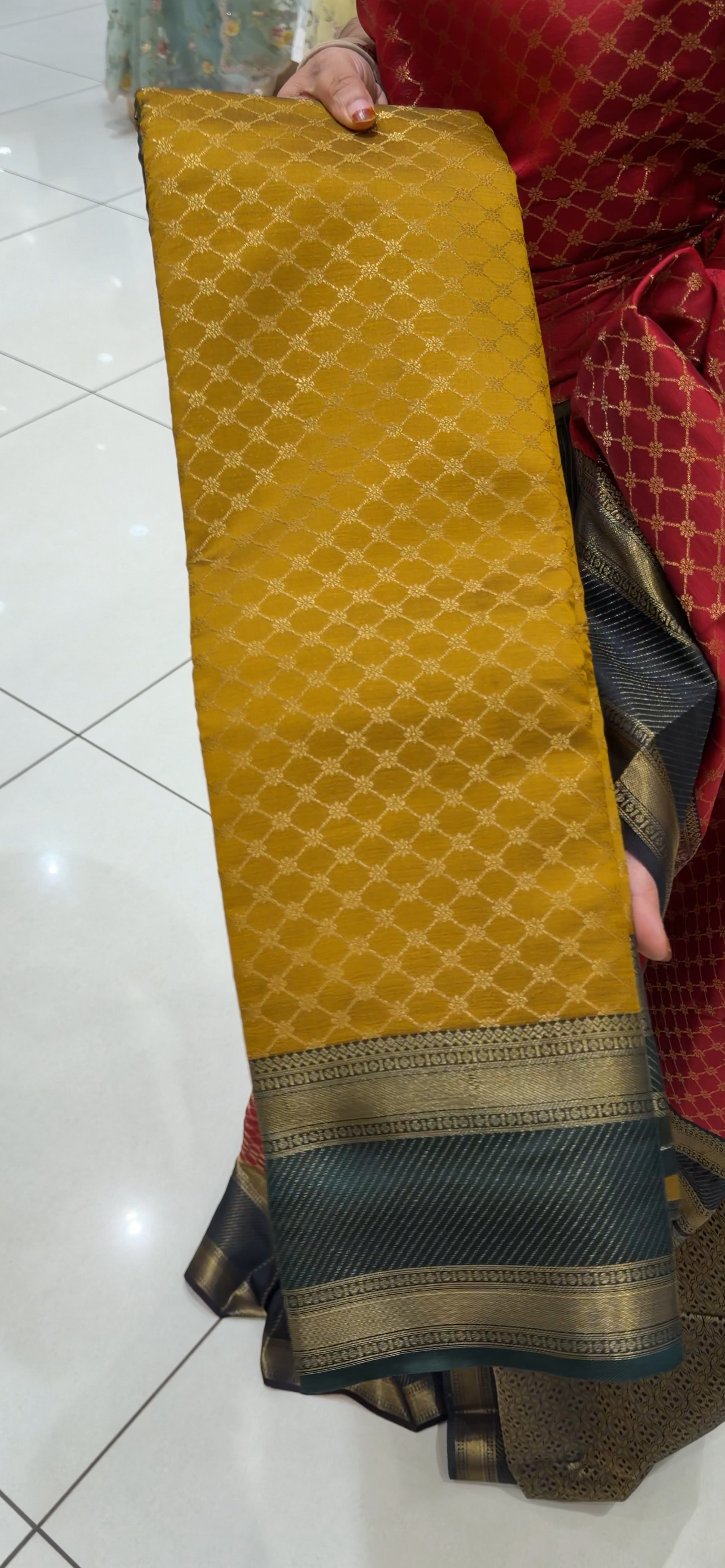 SEMI BROCADE SAREES - IHA 32539