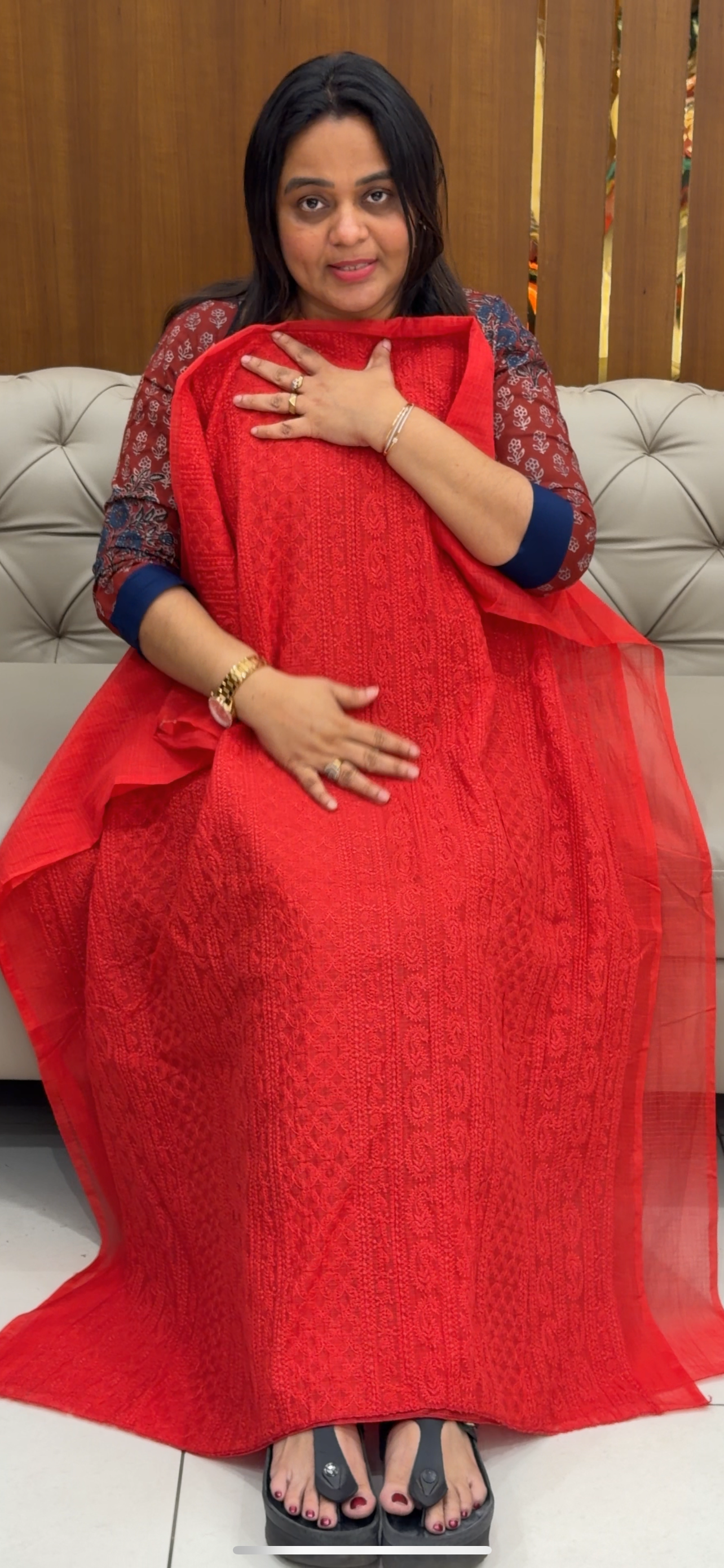 NET KOTA UNSTITCHED SALWAR SUITS - IHA 28760