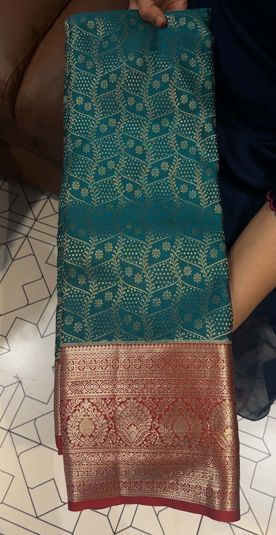 DESIGNER BROCADE SILK SAREES - IHA 32875
