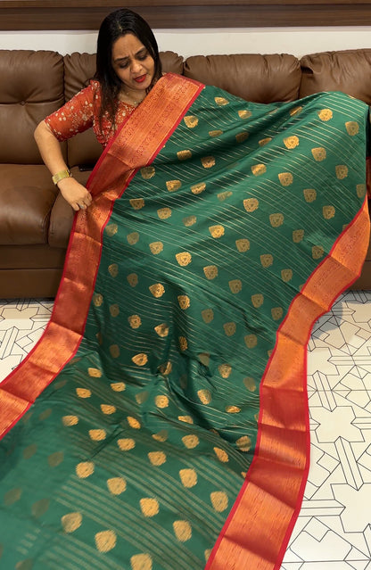 SEMI SOFT SILK SAREES - IHA 18655