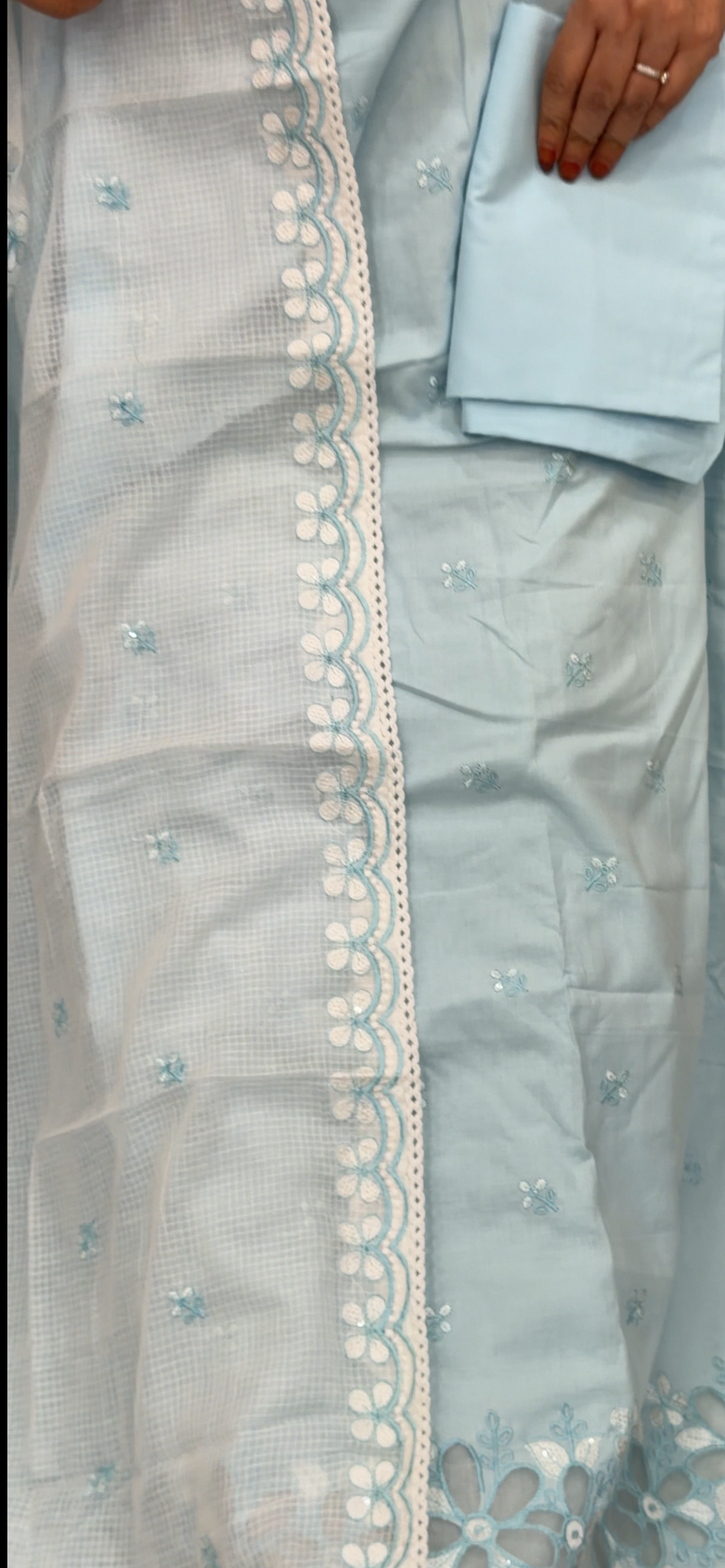 COTTON UNSTITCHED SALWAR SUITS - IHA 33239
