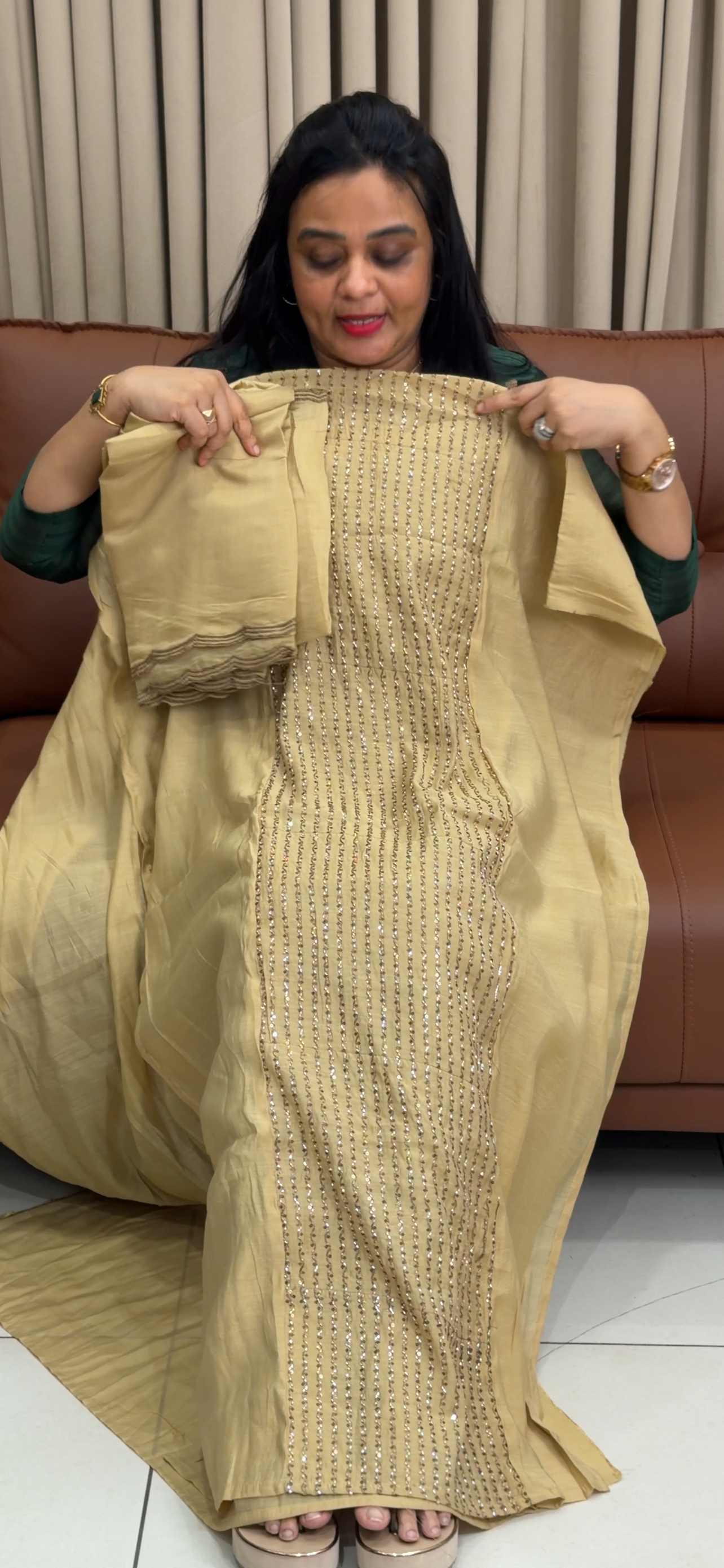OFFER UNSTITCHED SALWAR SUITS - IHA 34809