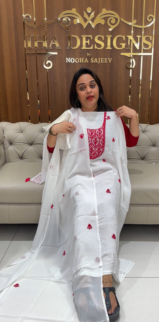VISCOSE GEORGETTE UNSTITCHED SALWAR SUITS - IHA 23438