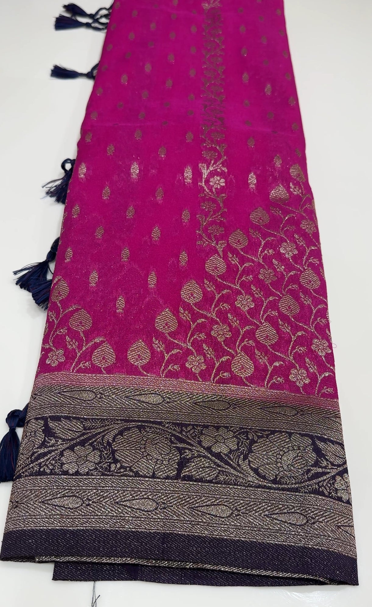 SEMI BANARASI SAREES - IHA 16800