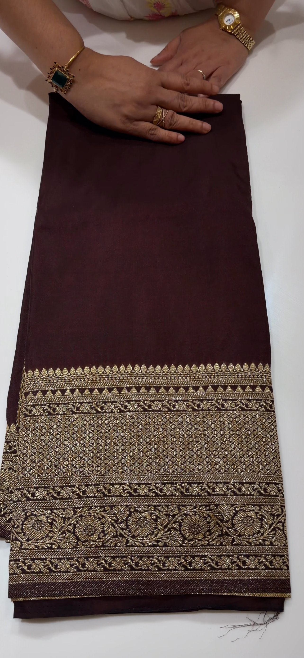 SEMI BANARASI SAREES - IHA 34575