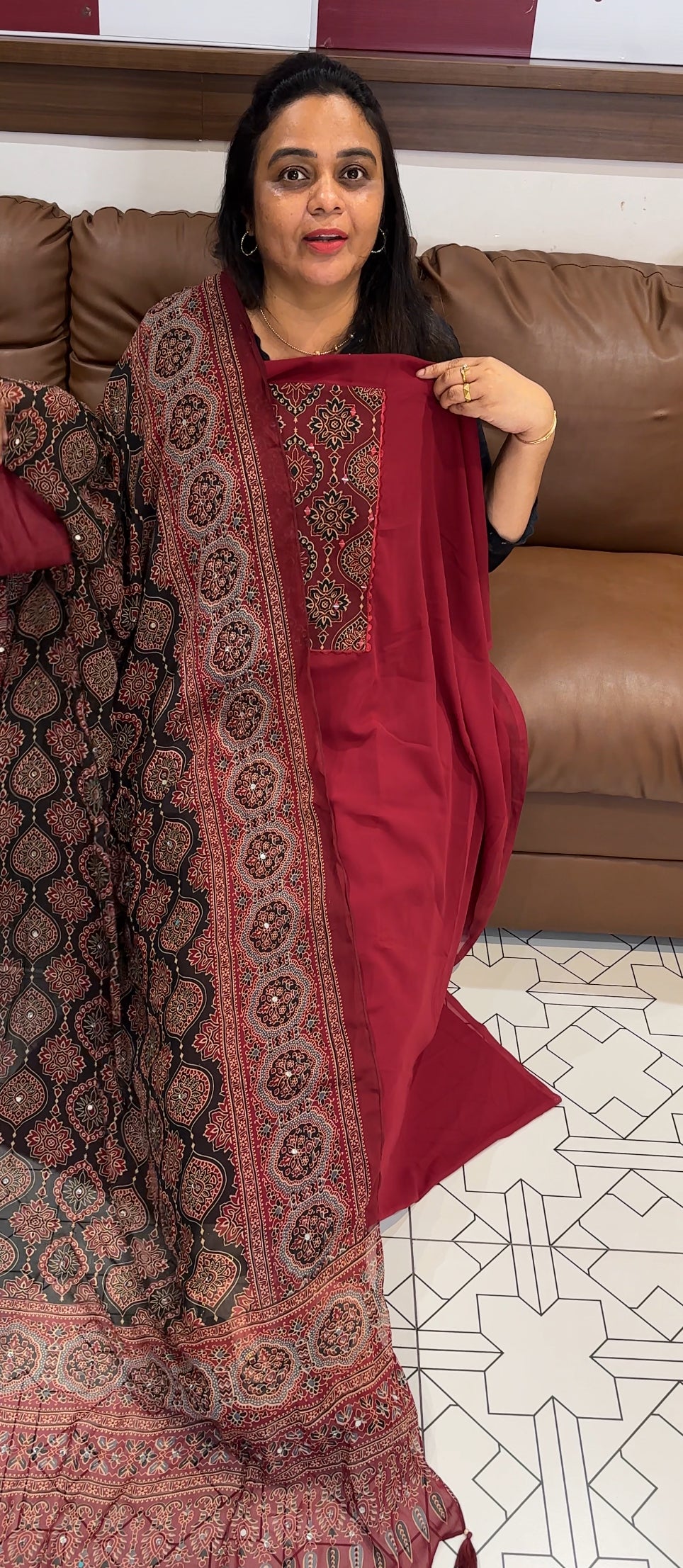 FAUX GEORGETTE UNSTITCHED SALWAR SUITS - IHA 27908