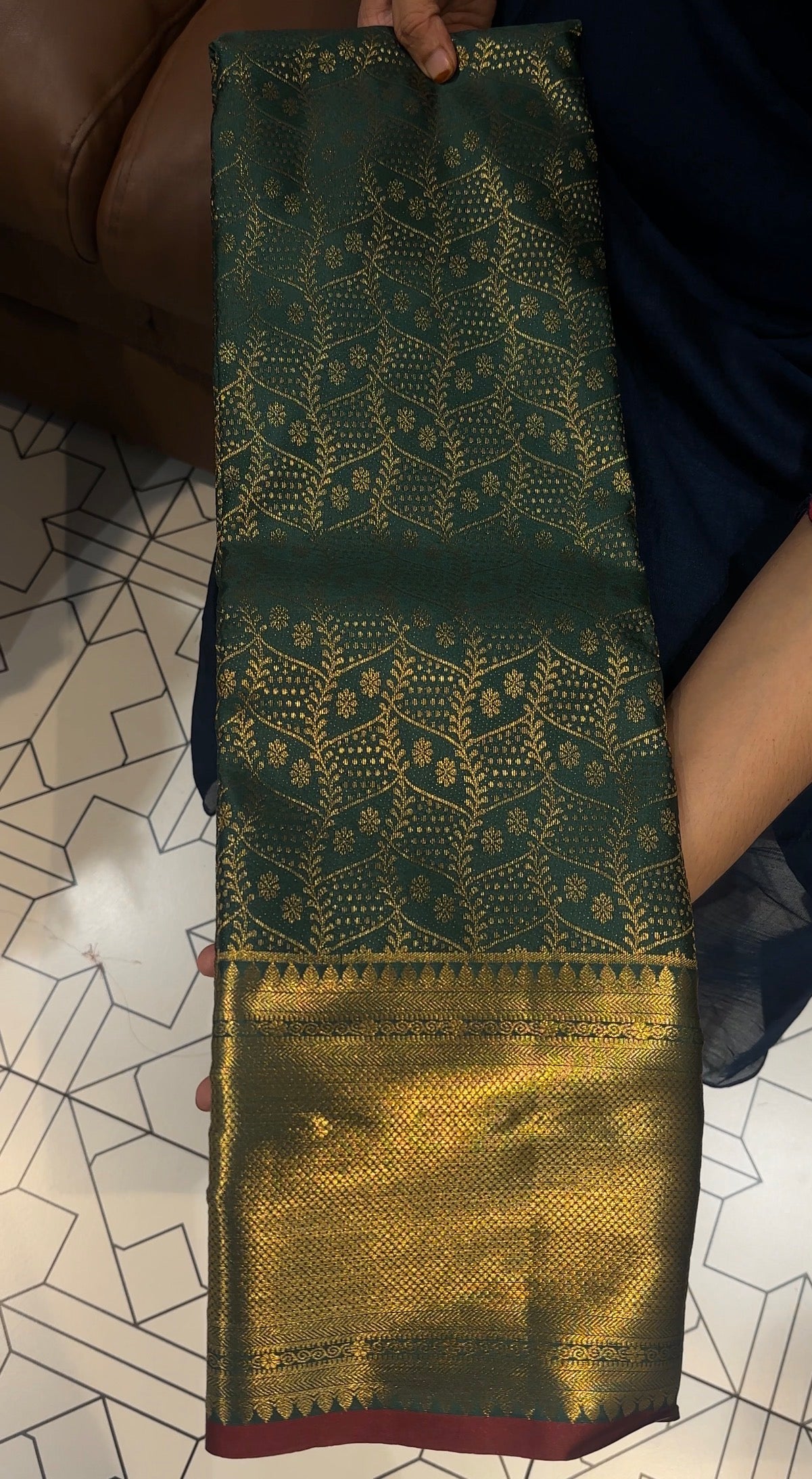 DESIGNER BROCADE SILK SAREES - IHA 32875