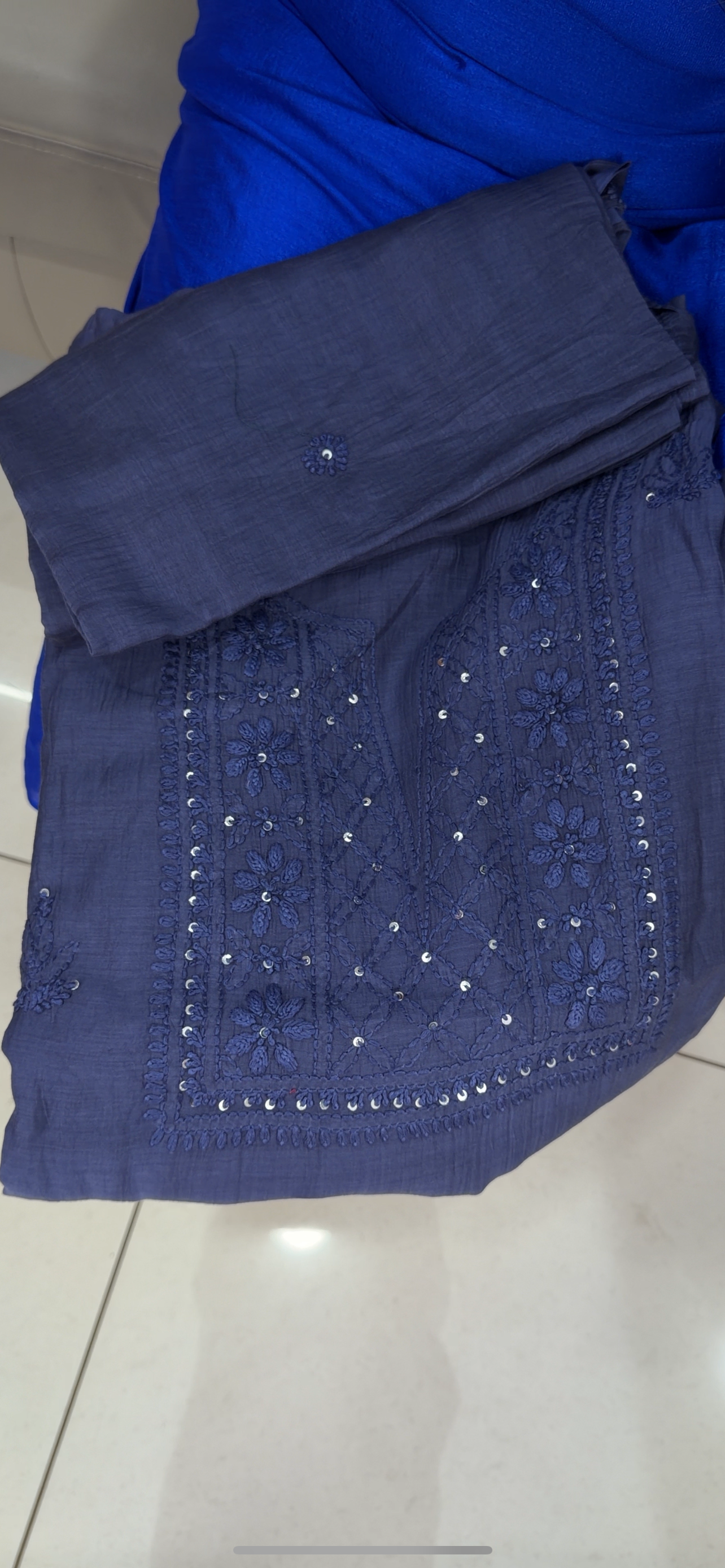 MALAI CHANDERI UNSTITCHED SALWAR SUITS - IHA 29798