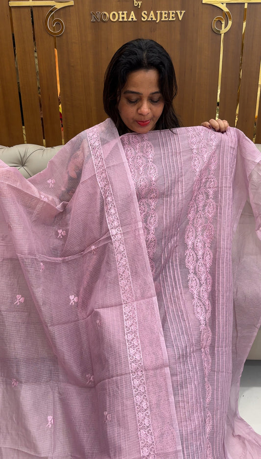 NET KOTA UNSTITCHED SALWAR SUITS - IHA 25724
