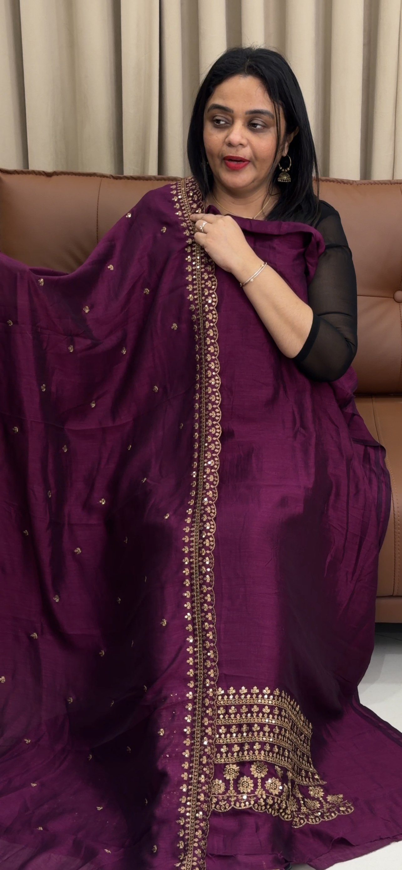 SEMI RAW SILK UNSTITCHED SALWAR SUITS - IHA 33986