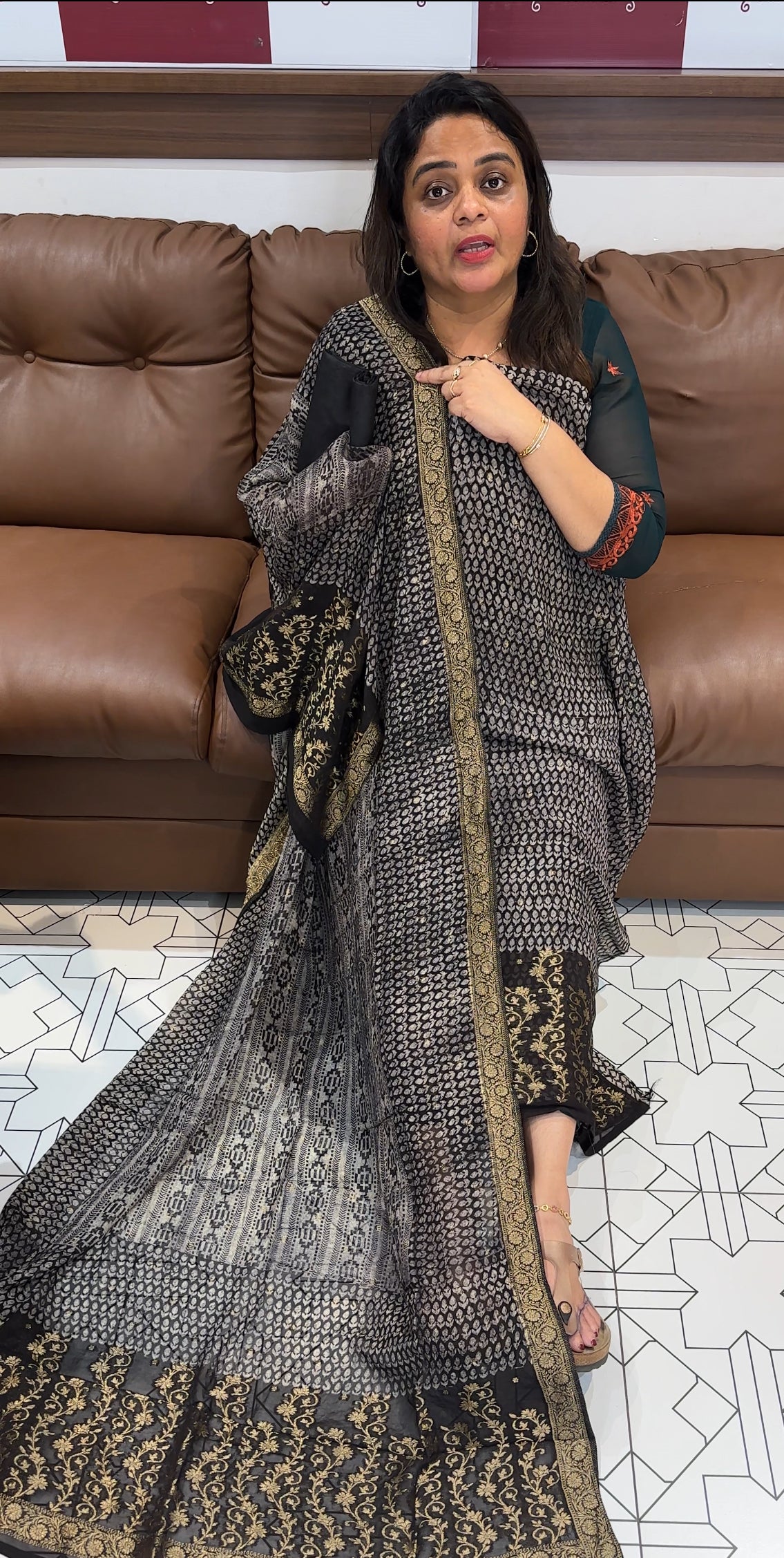 VISCOSE GEORGETTE UNSTITCHED SALWAR SUITS - IHA 26317