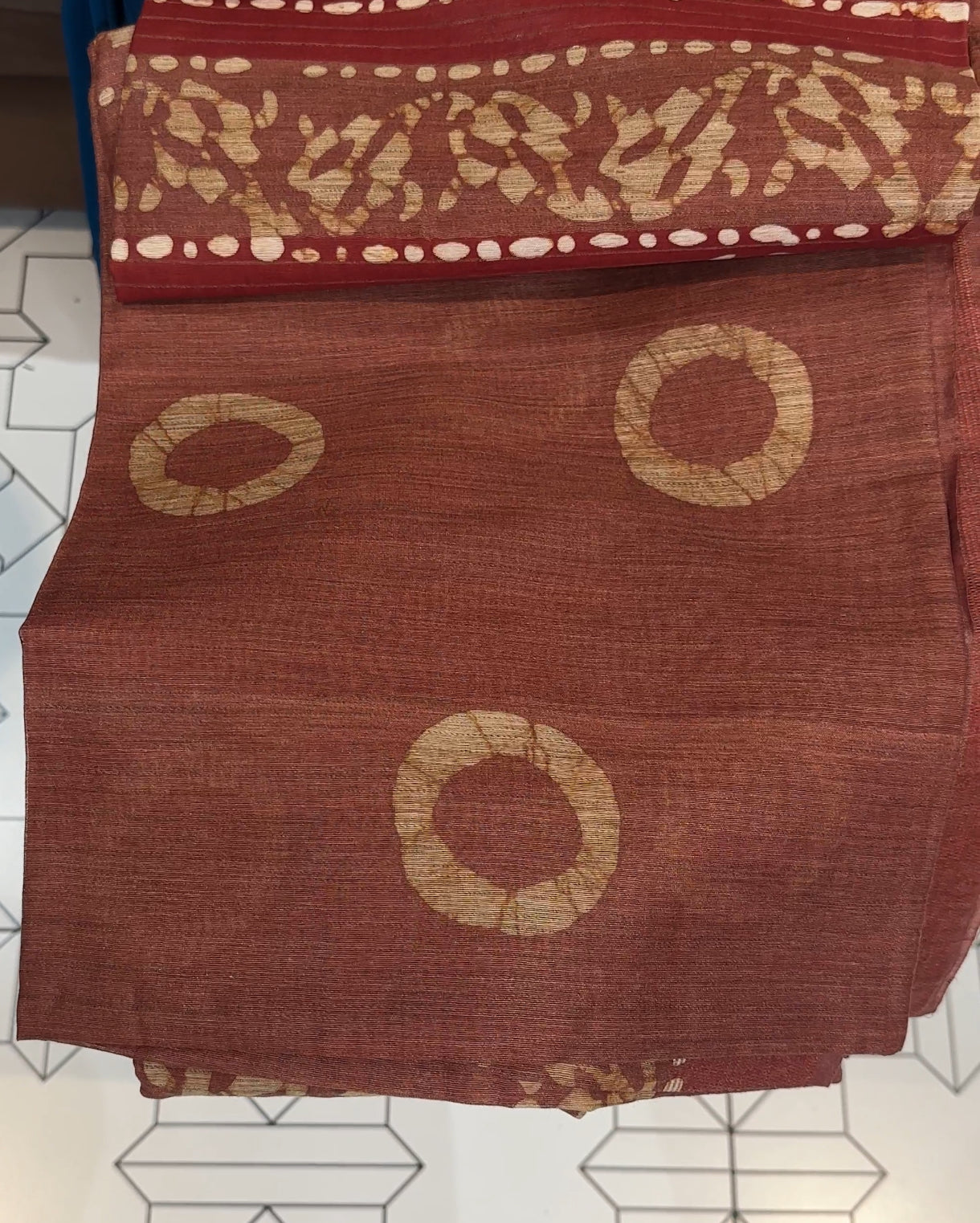 PRINTED TUSSER SAREES - IHA 17267