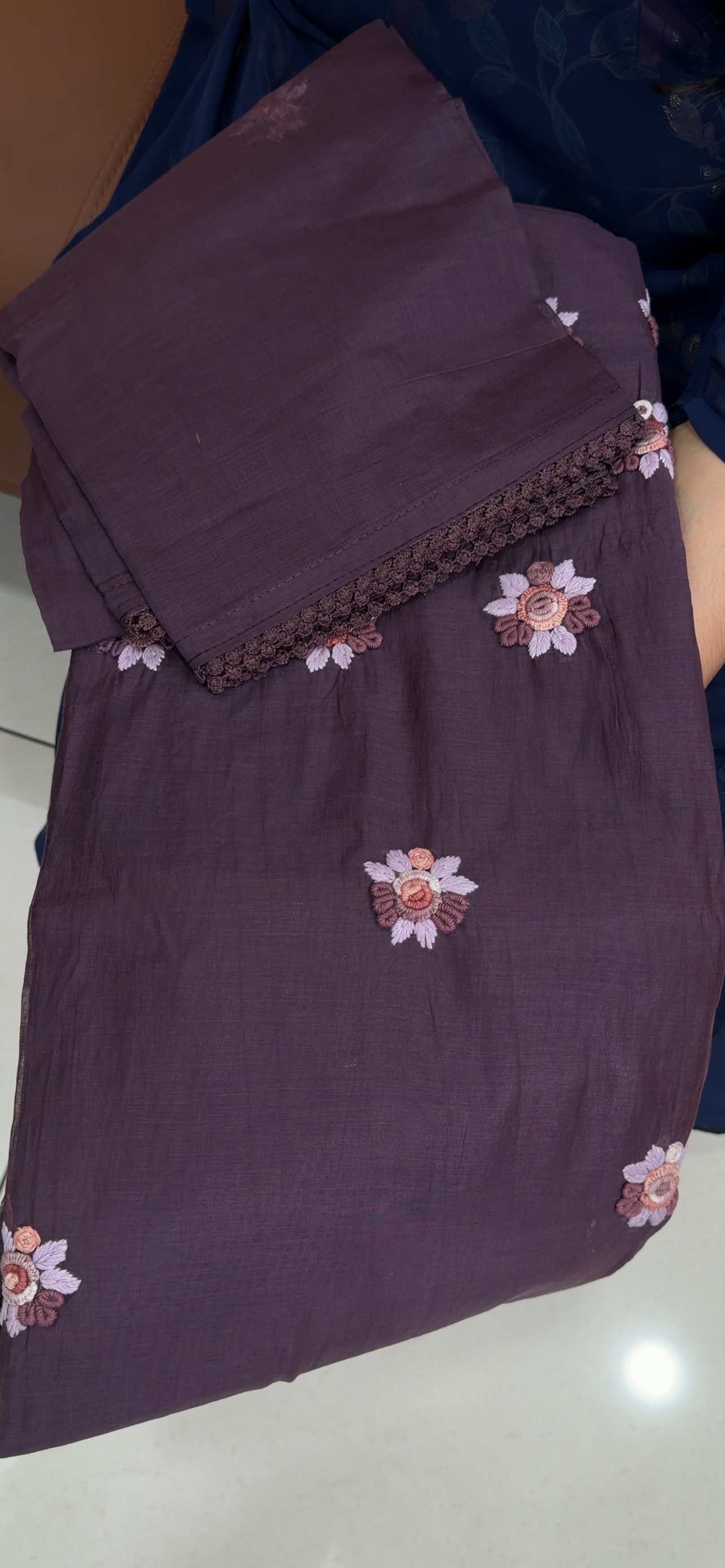 MALAI CHANDERI UNSTITCHED SALWAR SUITS - IHA 33966
