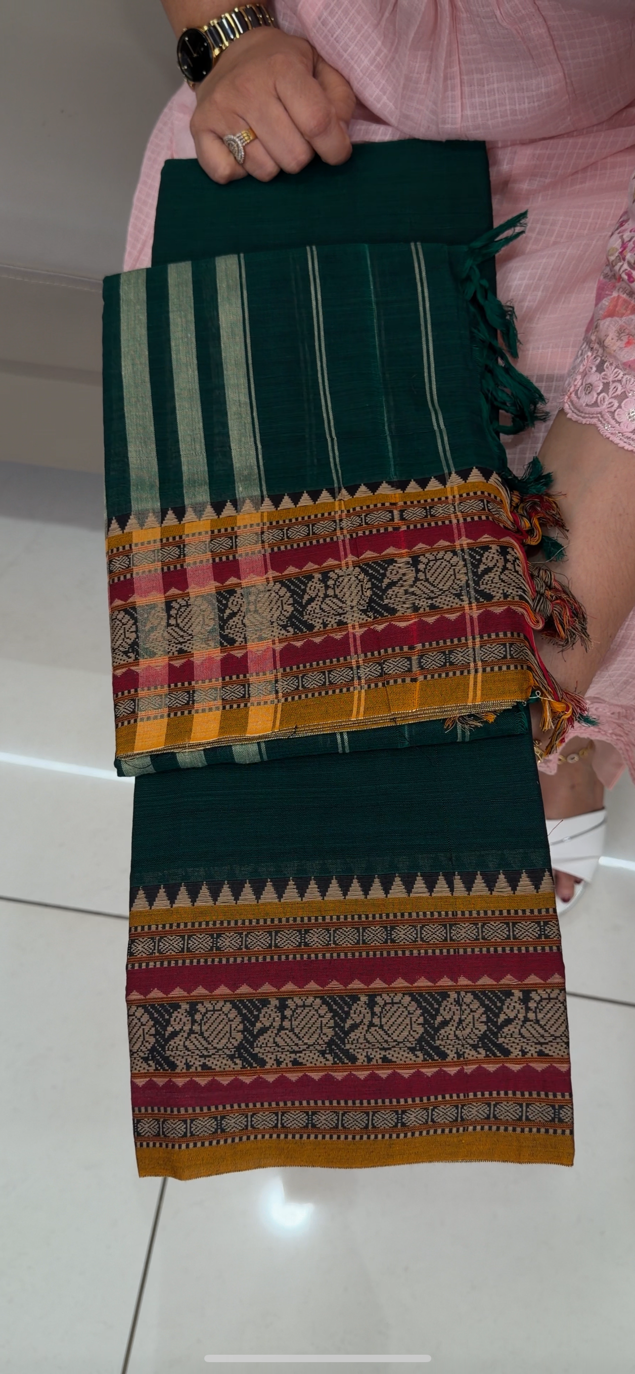 FORWARD HANDLOOM COTTON UNSTITCHED SALWAR SUITS - IHA 29108