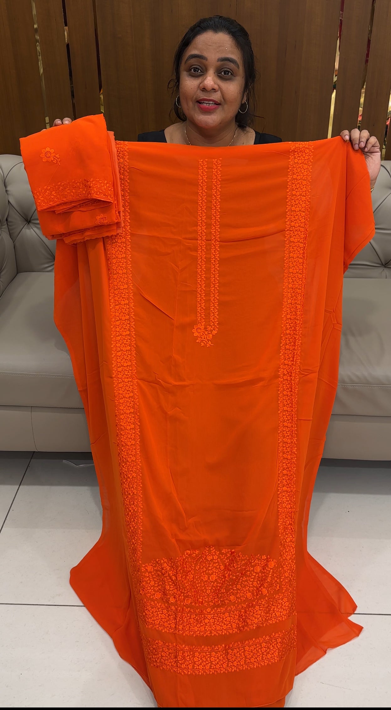 SEMI PARTY WEAR UNSTITCHED SALWAR SUITS - IHA 26742