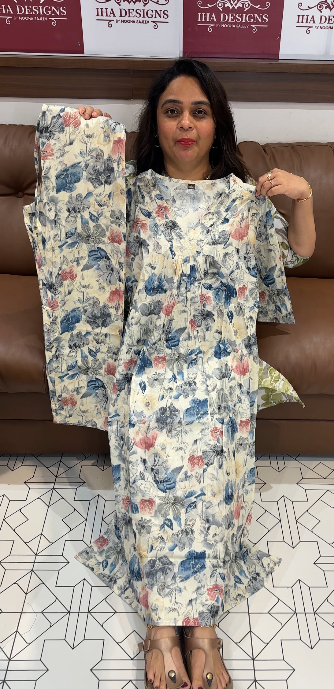 PRINTED COTTON CO-ORDS SETS - IHA 26254