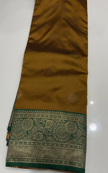 SEMI KANCHIPURAM SAREES - IHA 17198