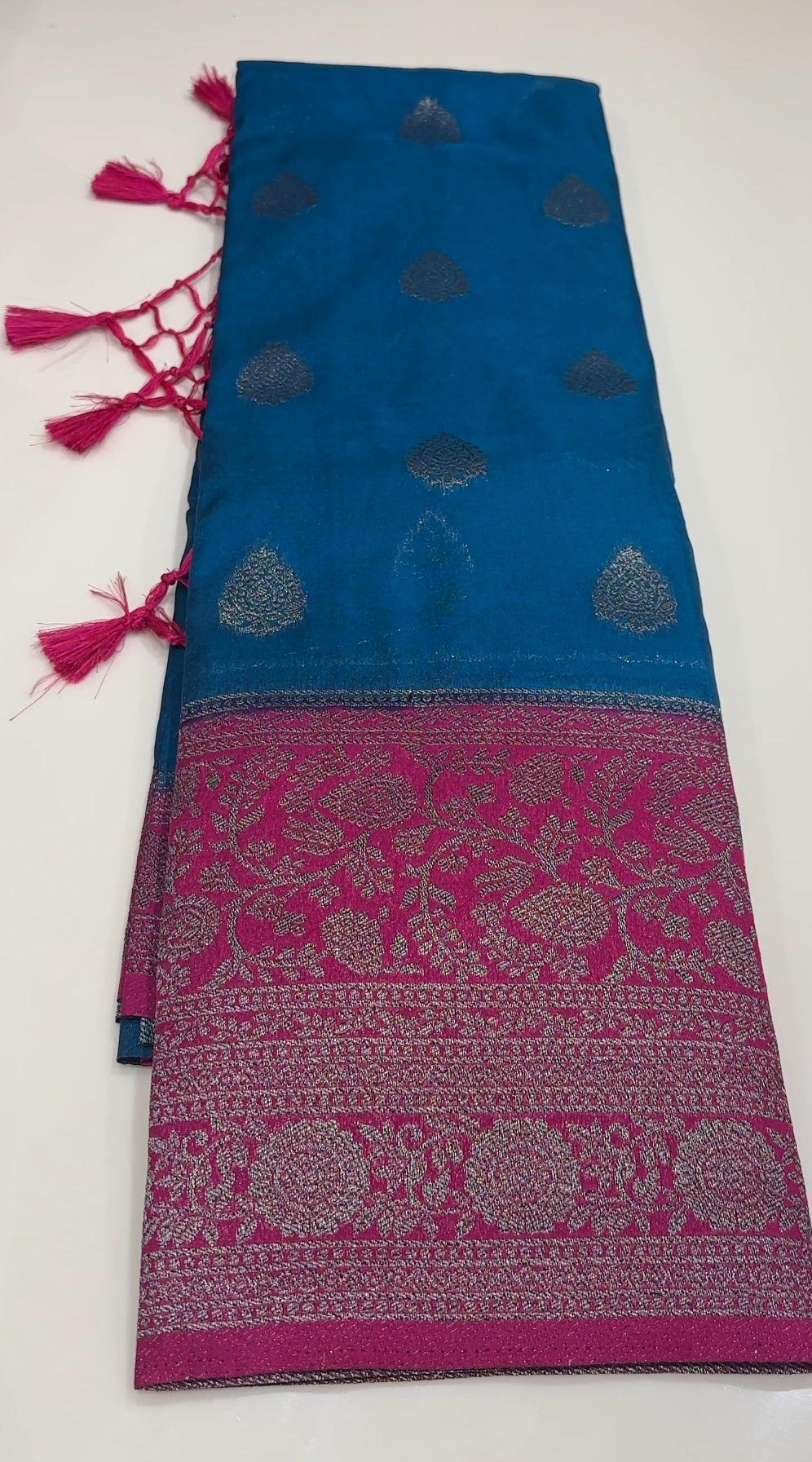 SEMI BANARASI  SAREES - IHA 16798