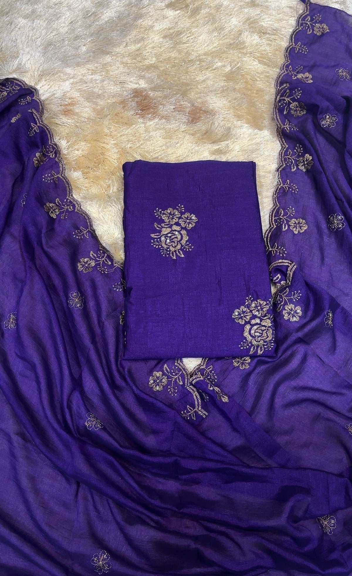 VICHITRA SILK UNSTITCHED SALWAR SUITS - IHA 36007