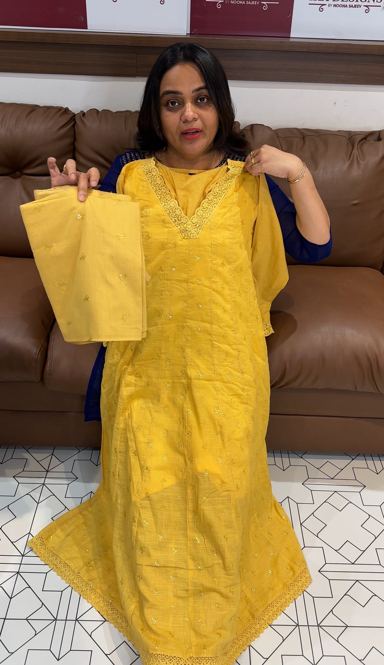 COTTON KOTA TOP, BOTTOM AND DUPATTA -  IHA 28074