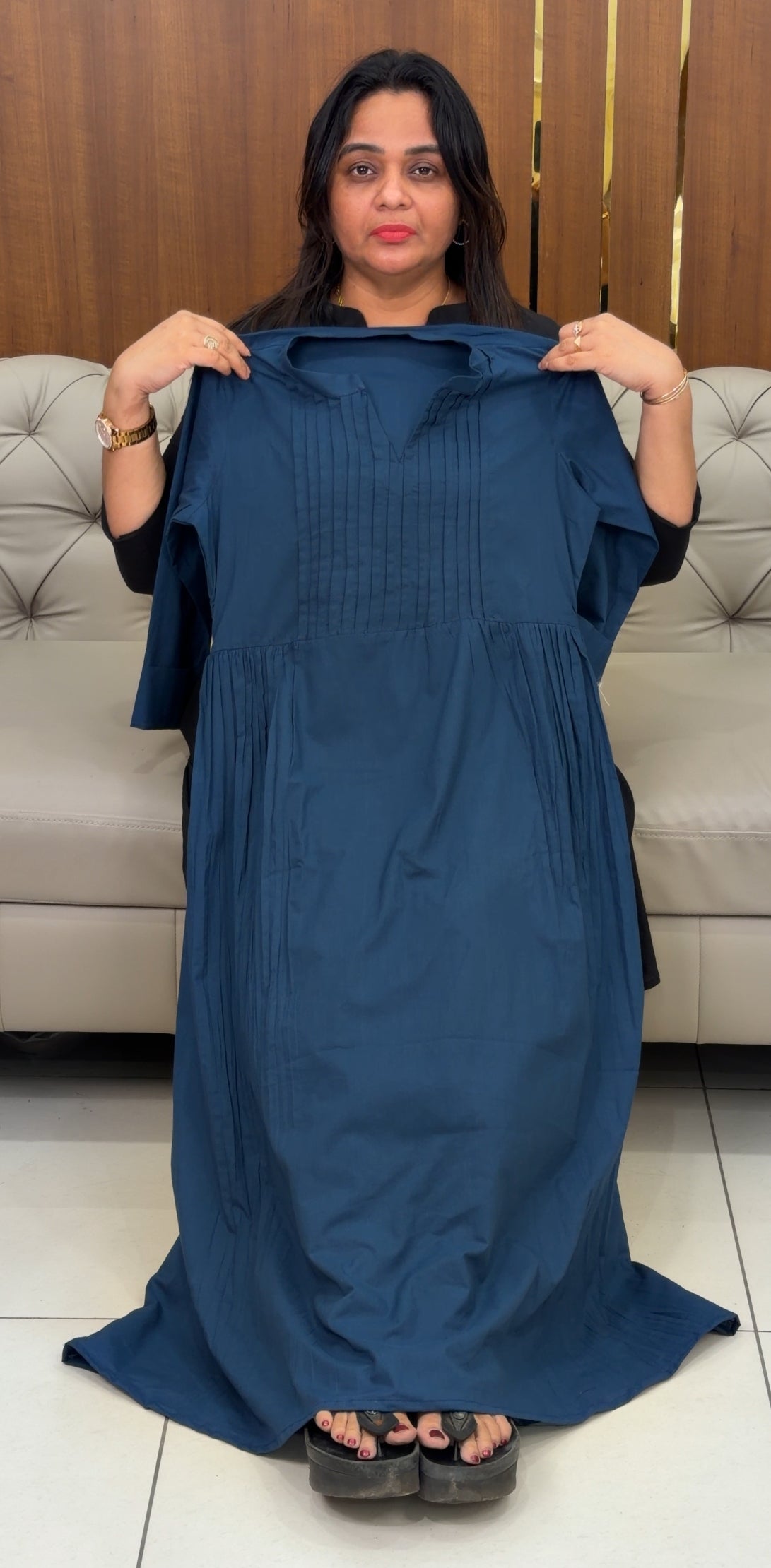 IHA'S IN-HOUSE HANDLOOM COTTON  ALINE TOPS  - IHA 28996