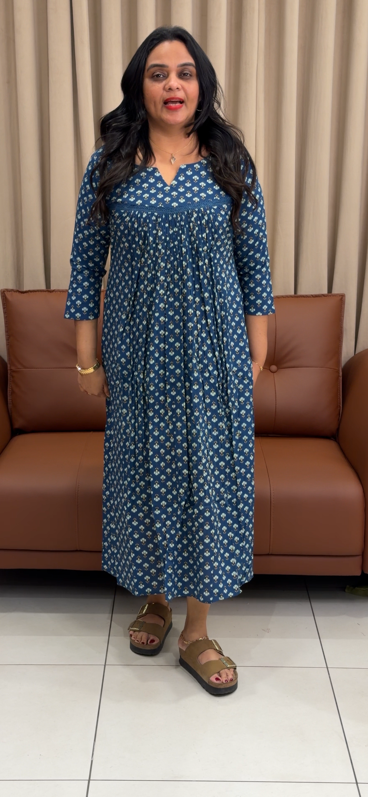 IHA'S IN-HOUSE PRINTED LONG TOPS - IHA 33347