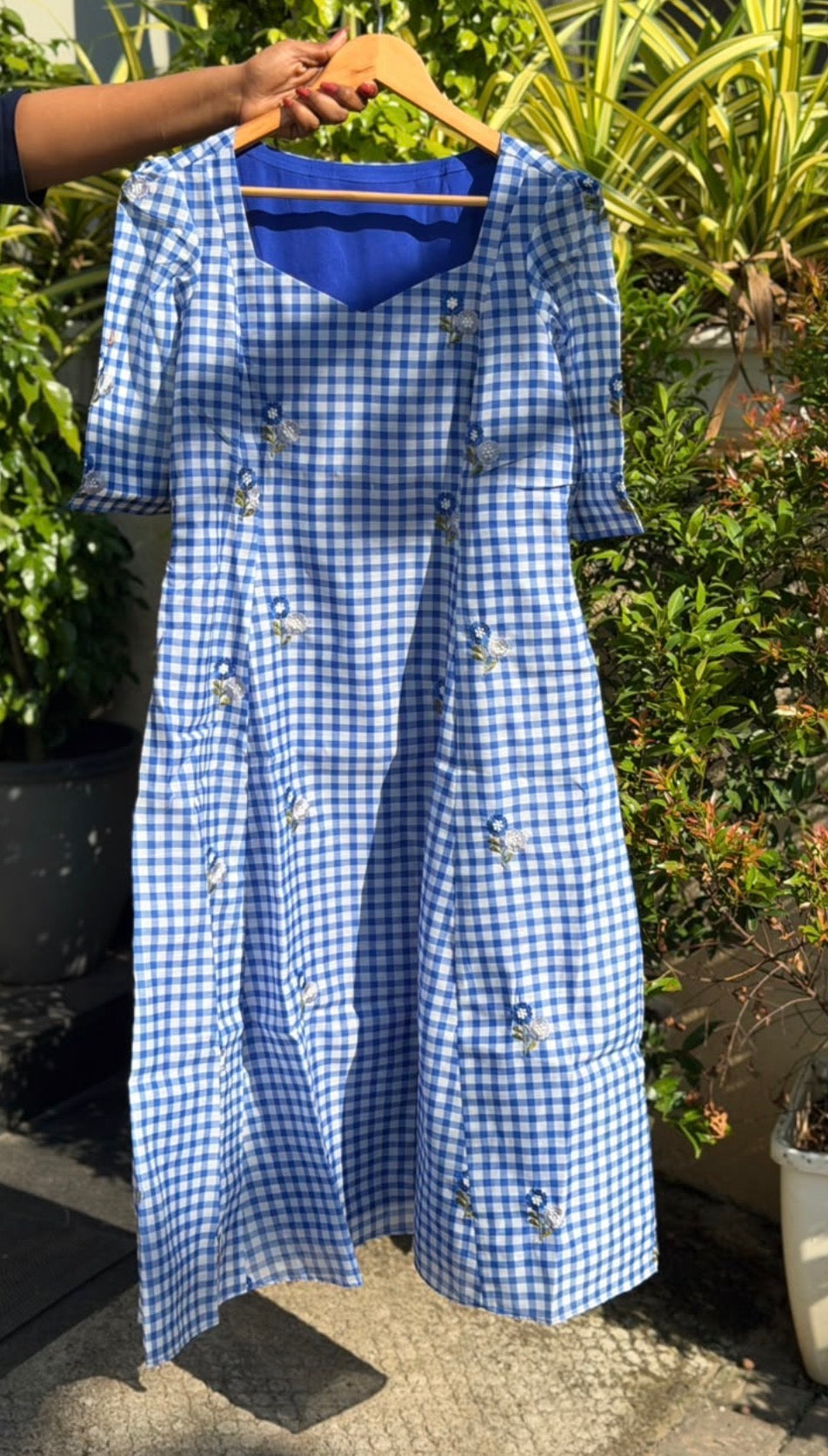 IHA'S IN-HOUSE MUL CHANDERI FROCKS - IHA 35699