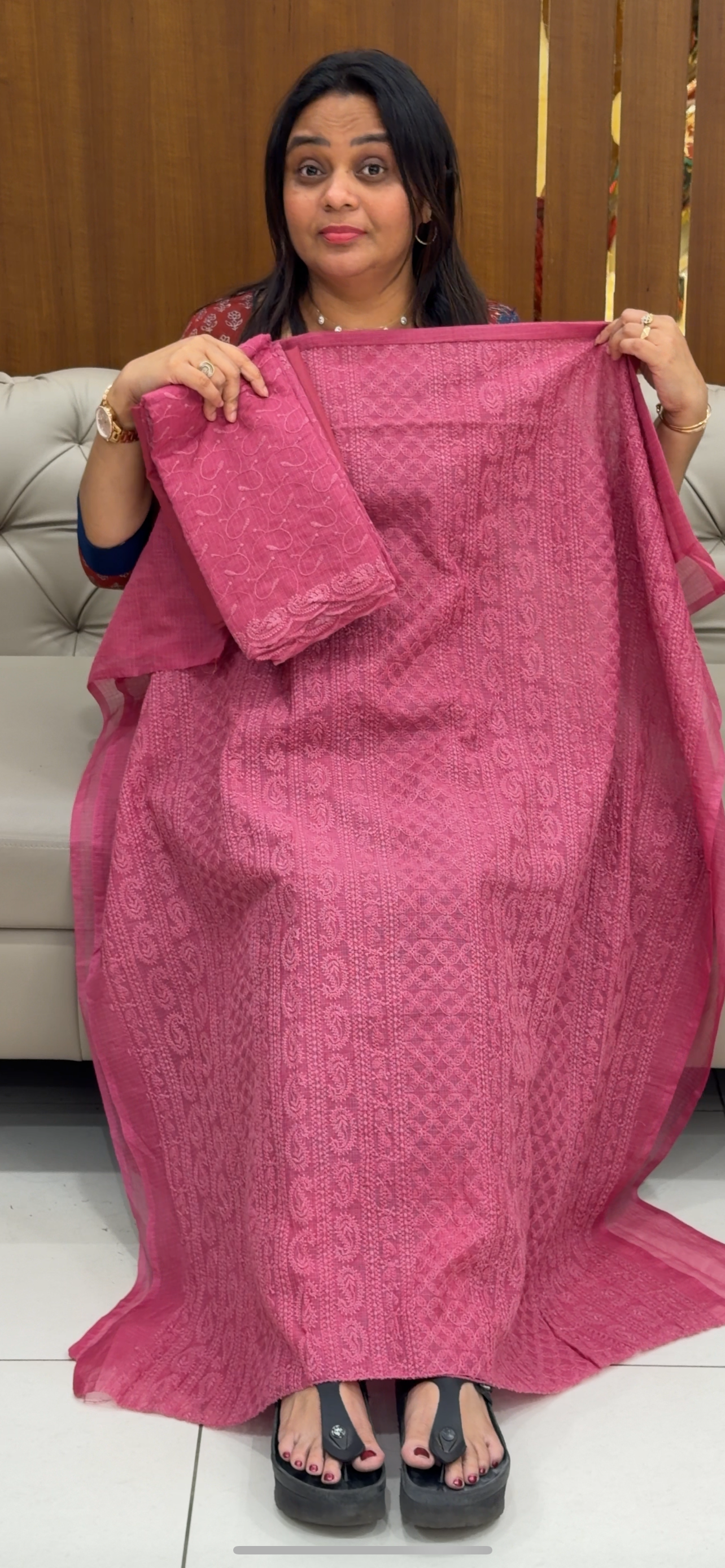 NET KOTA UNSTITCHED SALWAR SUITS - IHA 28760