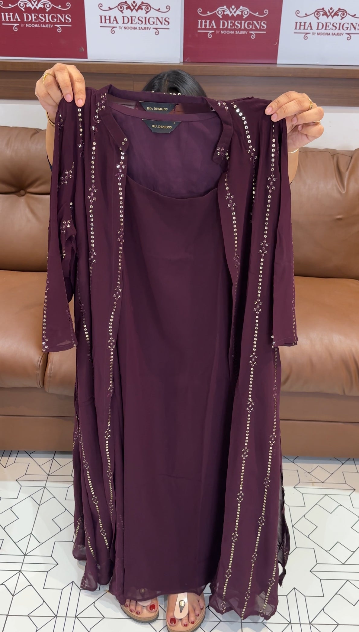 IHA'S IN-HOUSE TOP AND  JACKET - IHA 27964