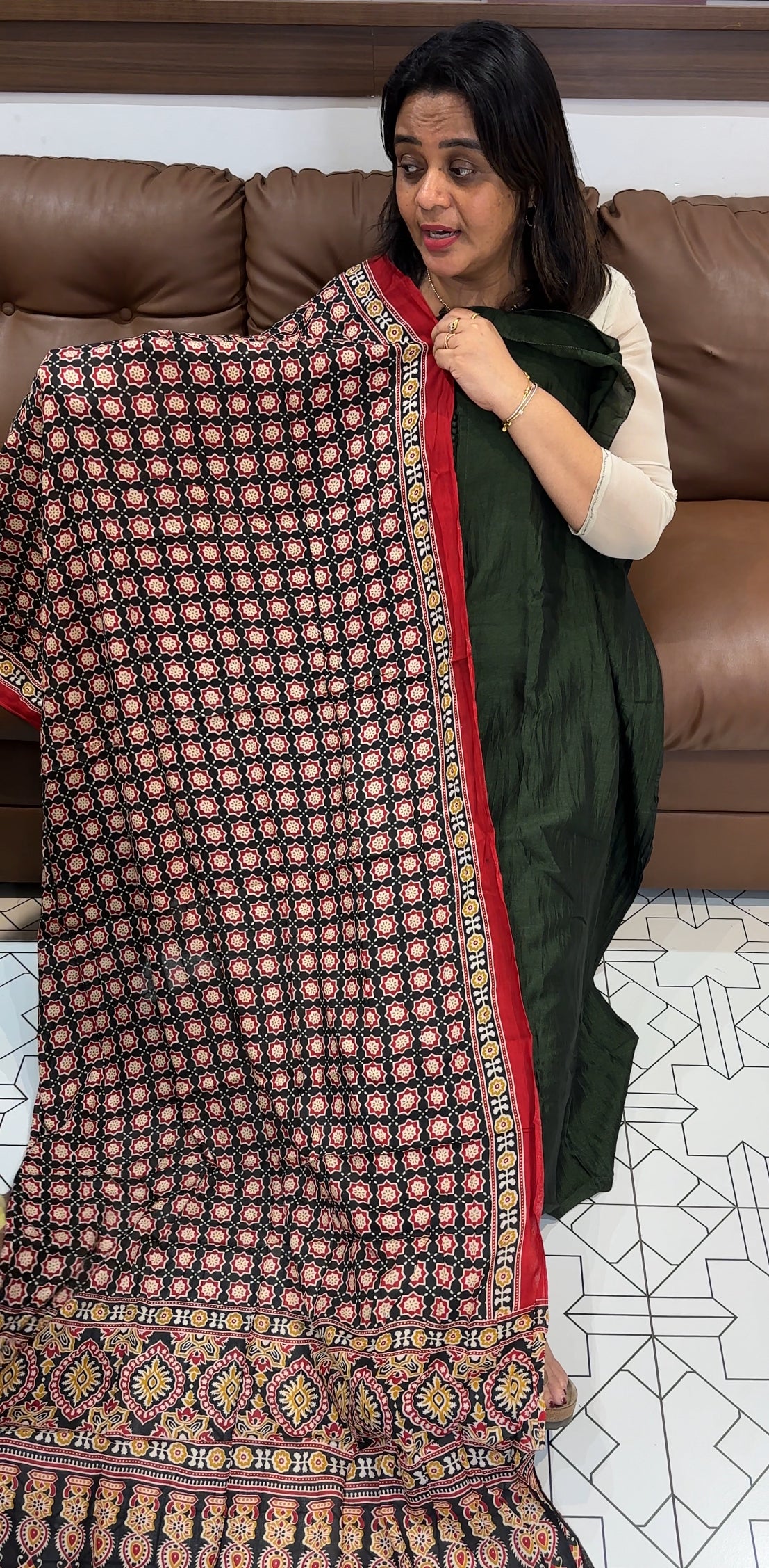 SEMI RAW SILK UNSTITCHED SALWAR SUITS - IHA 26720
