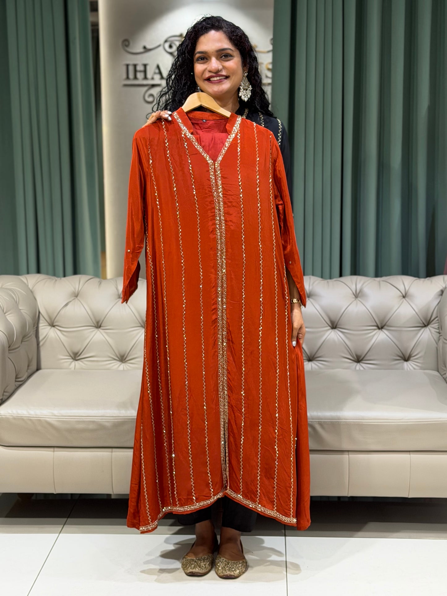 PARTY WEAR TOP, BOTTOM AND DUPATTA - IHA 29673