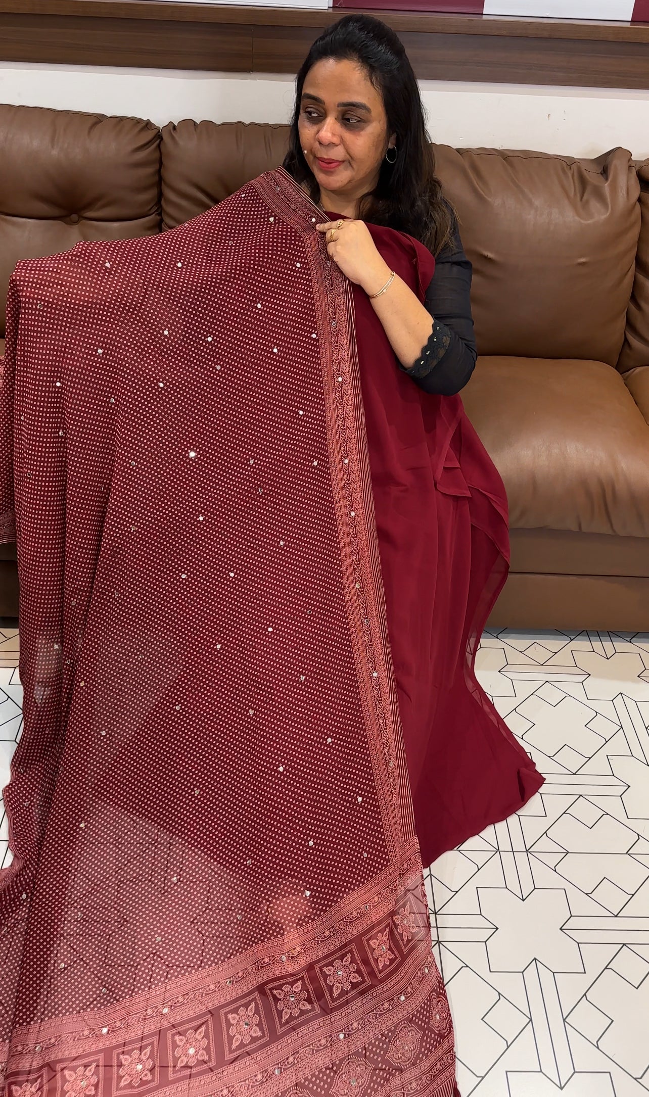 GEORGETTE UNSTITCHED SALWAR SUITS - IHA 27925