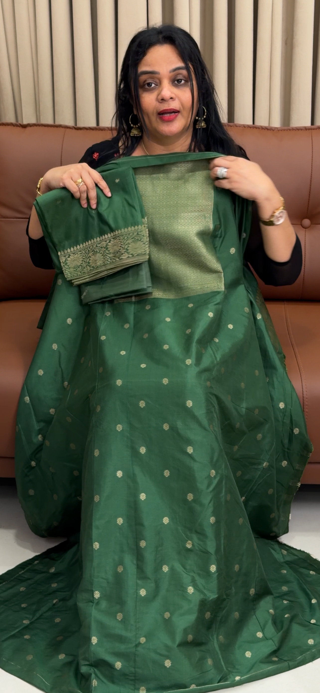 SOFT SILK UNSTITCHED SALWAR SUITS - IHA 34571