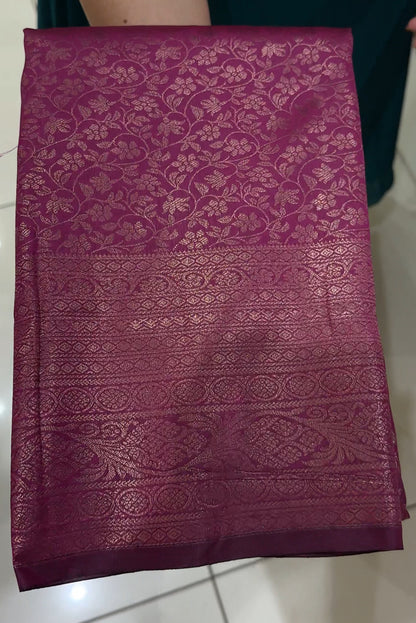 SEMI BROCADE SAREES - IHA 26093