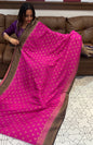 SEMI BANARASI SAREE - IHA 16703