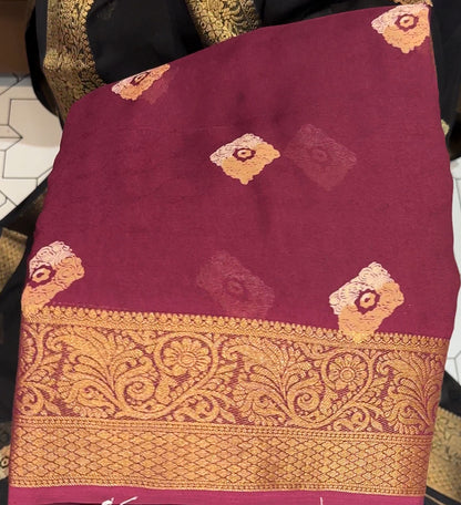 SEMI MODAL SAREES - IHA 17782