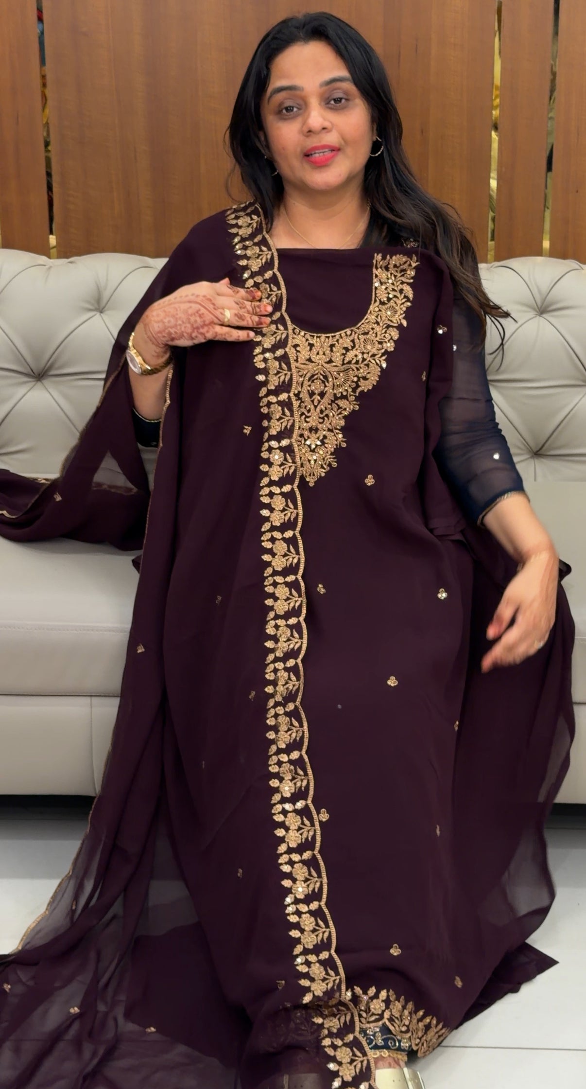 GEORGETTE UNSTITCHED SALWAR SUITS - IHA 31484