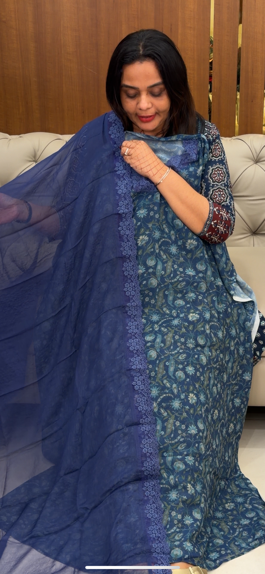 PRINTED GEORGETTE UNSTITCHED SALWAR SUITS - IHA 30500